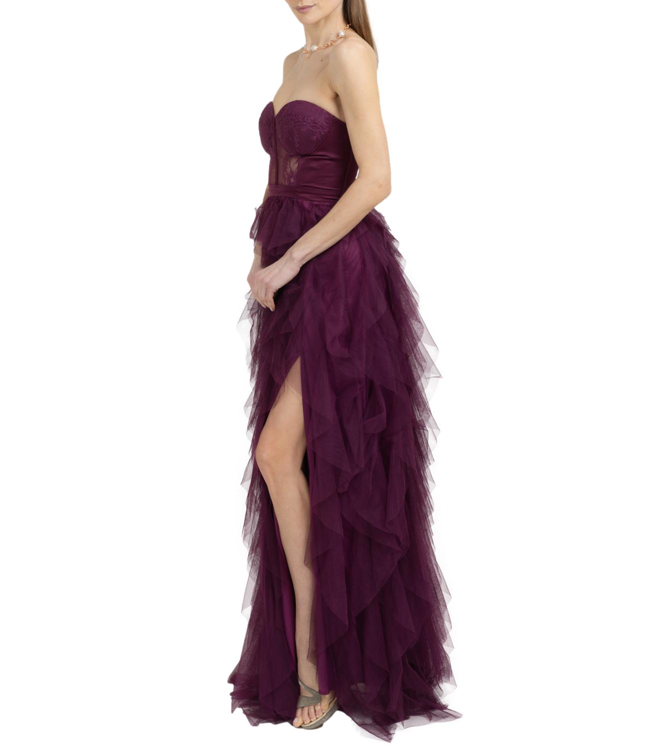 Nadine abito Eleonora aubergine donna