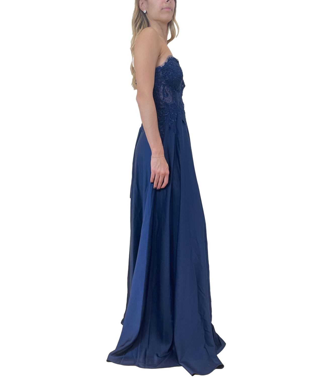Nadine abito Maddalena blu donna