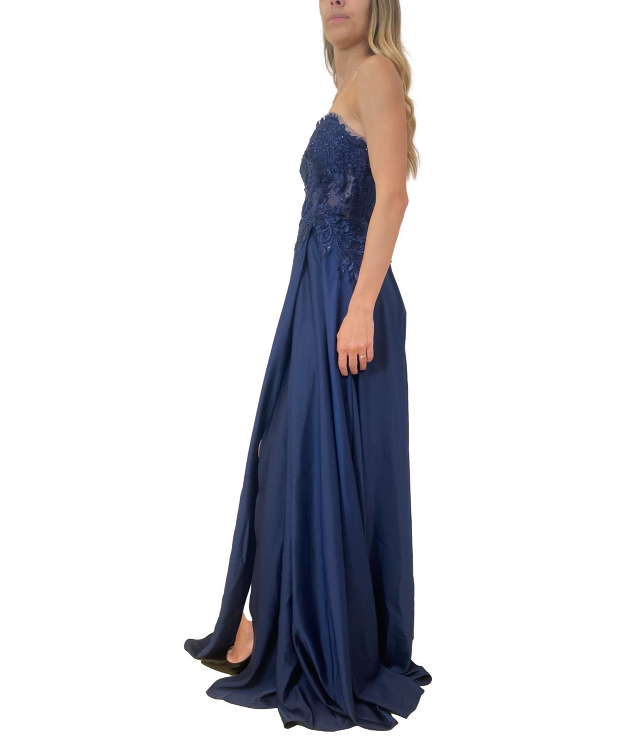 Nadine abito Maddalena blu donna