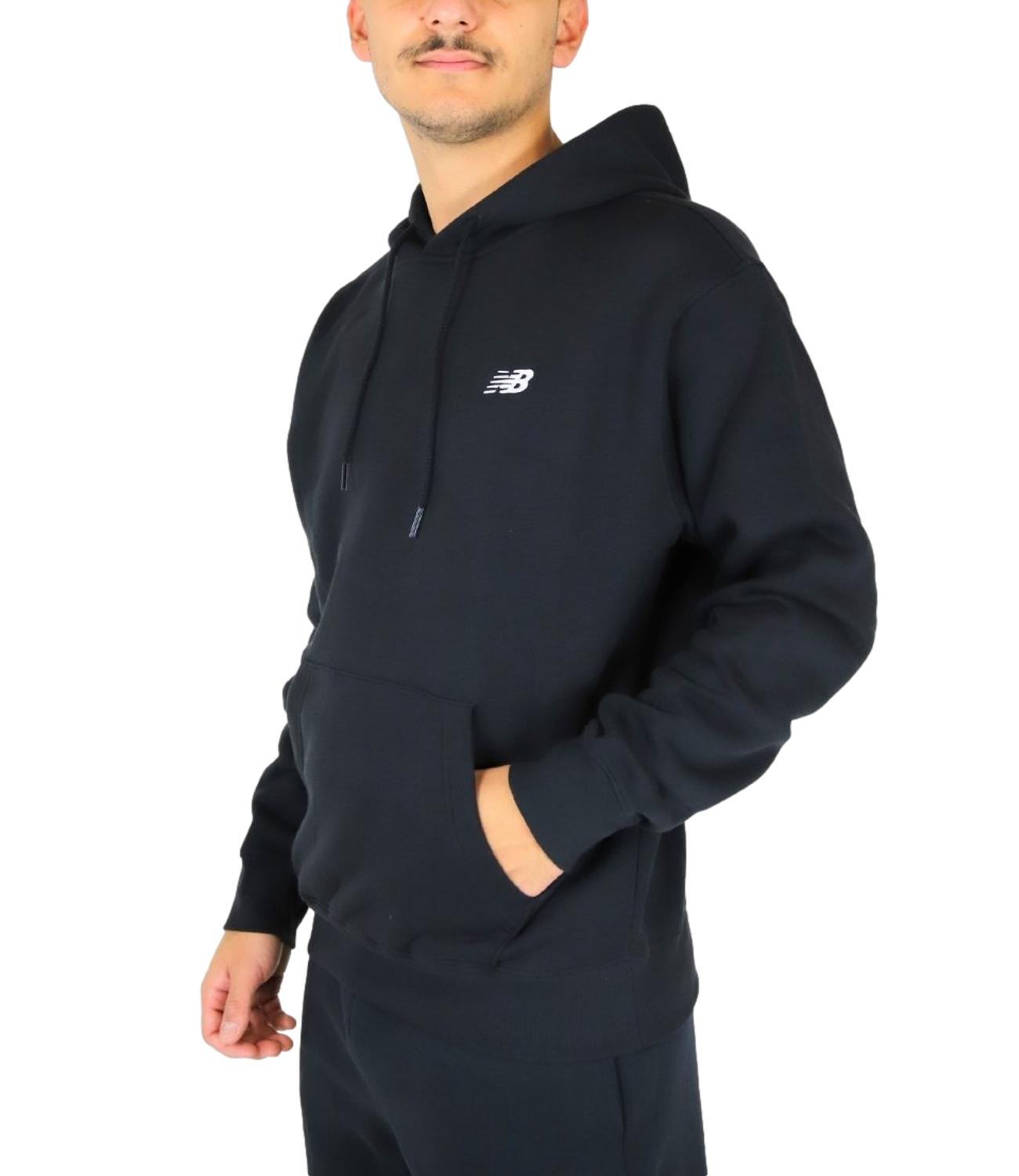Felpa nera New Balance con cappuccio