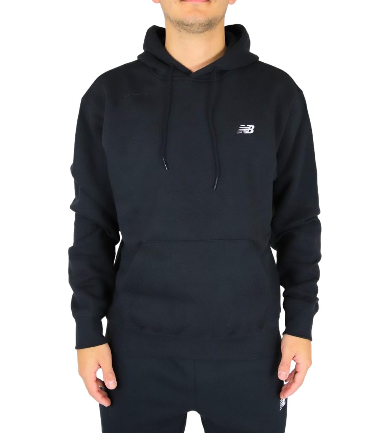 Felpa nera New Balance con cappuccio