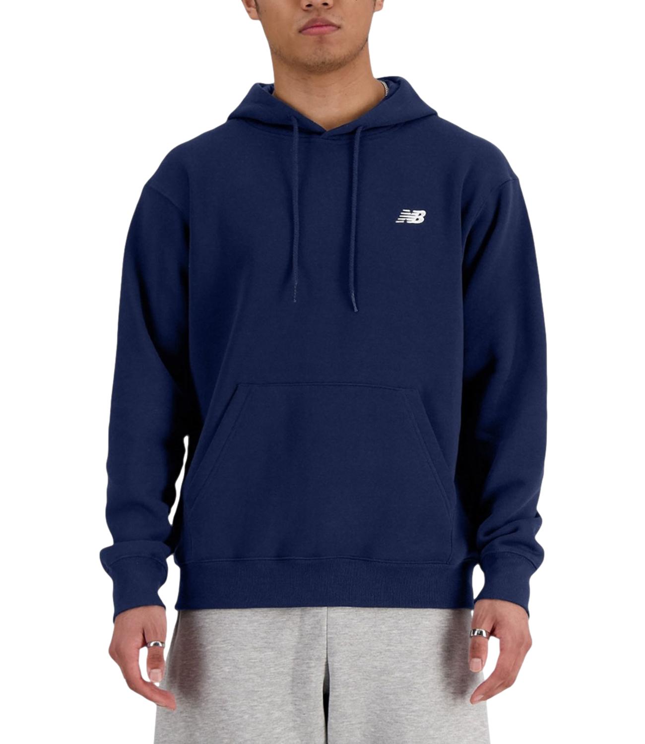 Felpa blu New Balance con cappuccio