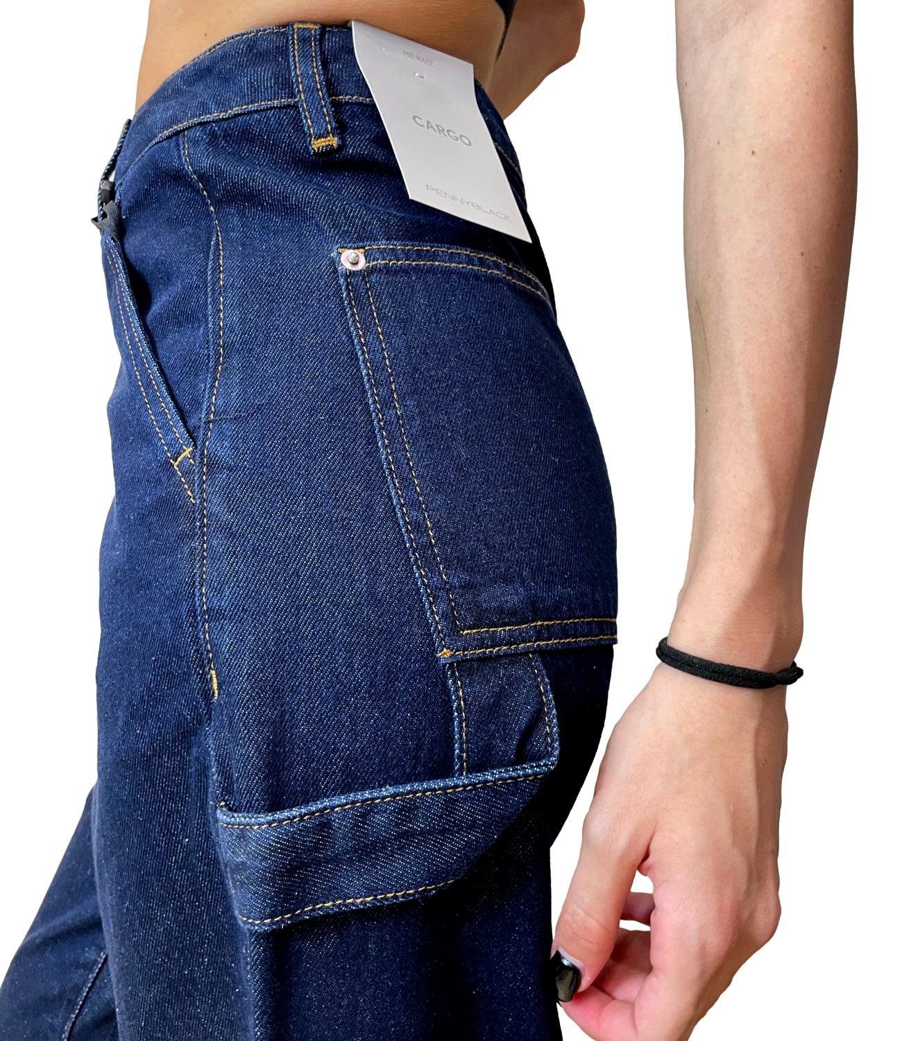 Pennyblack Jeans PbCargo Blu Scuro Donna