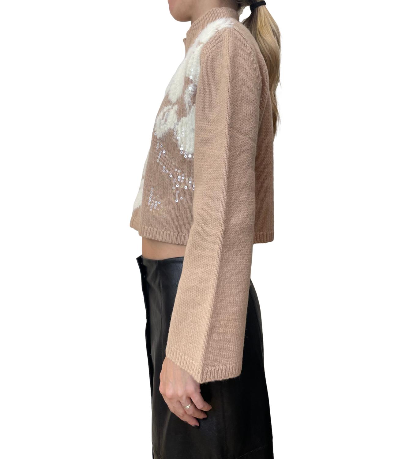 Pennyblack Maglia Timo Camel/Bianco Donna