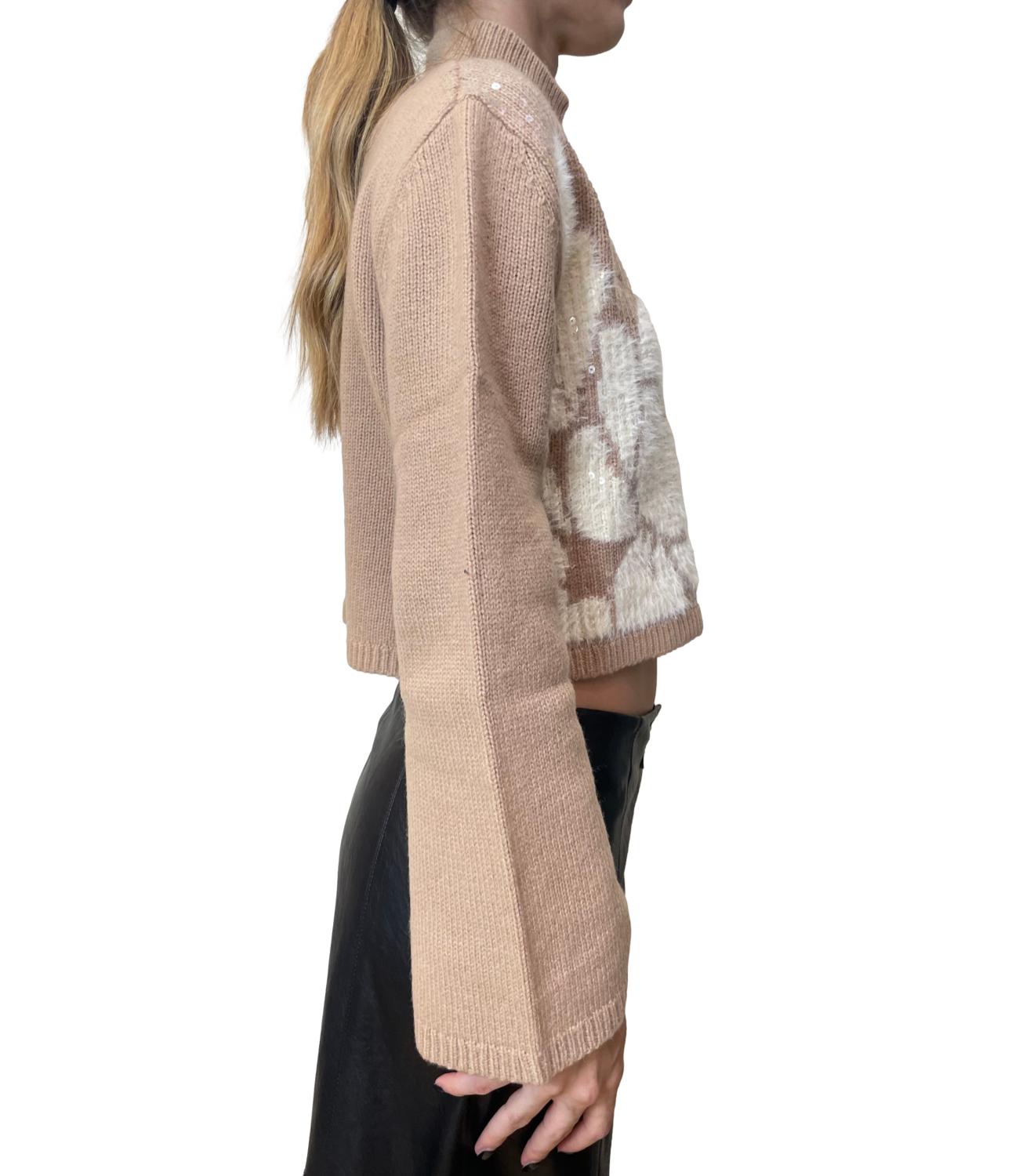 Pennyblack Maglia Timo Camel/Bianco Donna