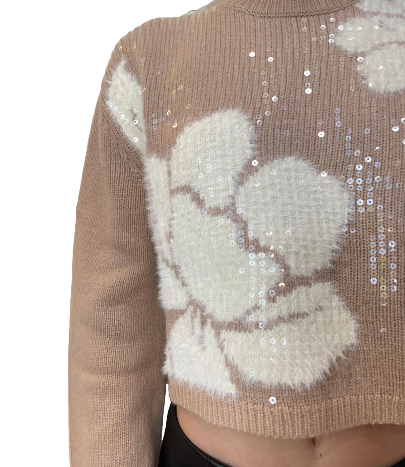 Pennyblack Maglia Timo Camel/Bianco Donna