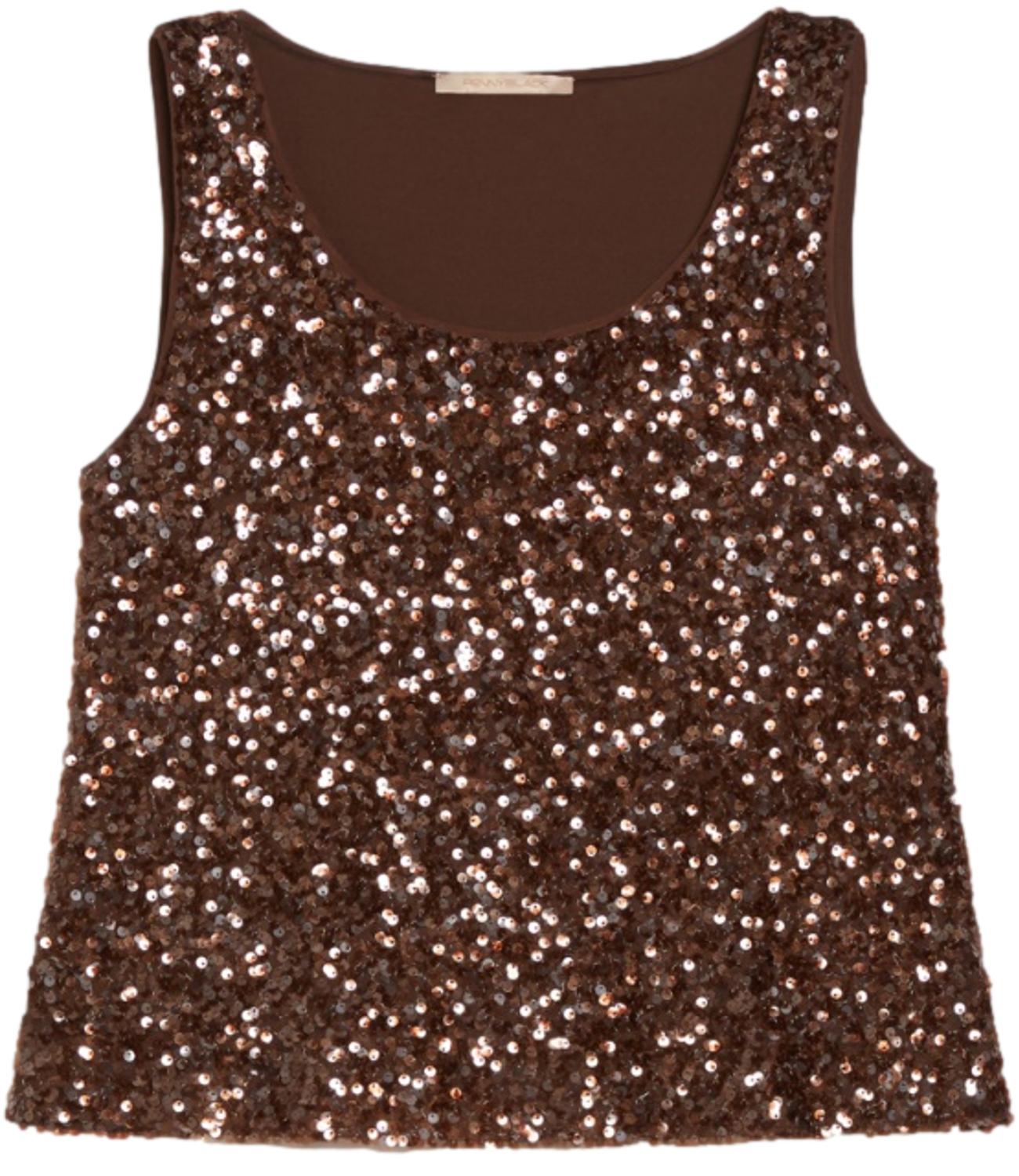 Pennyblack Canotta Semisse Marrone Donna