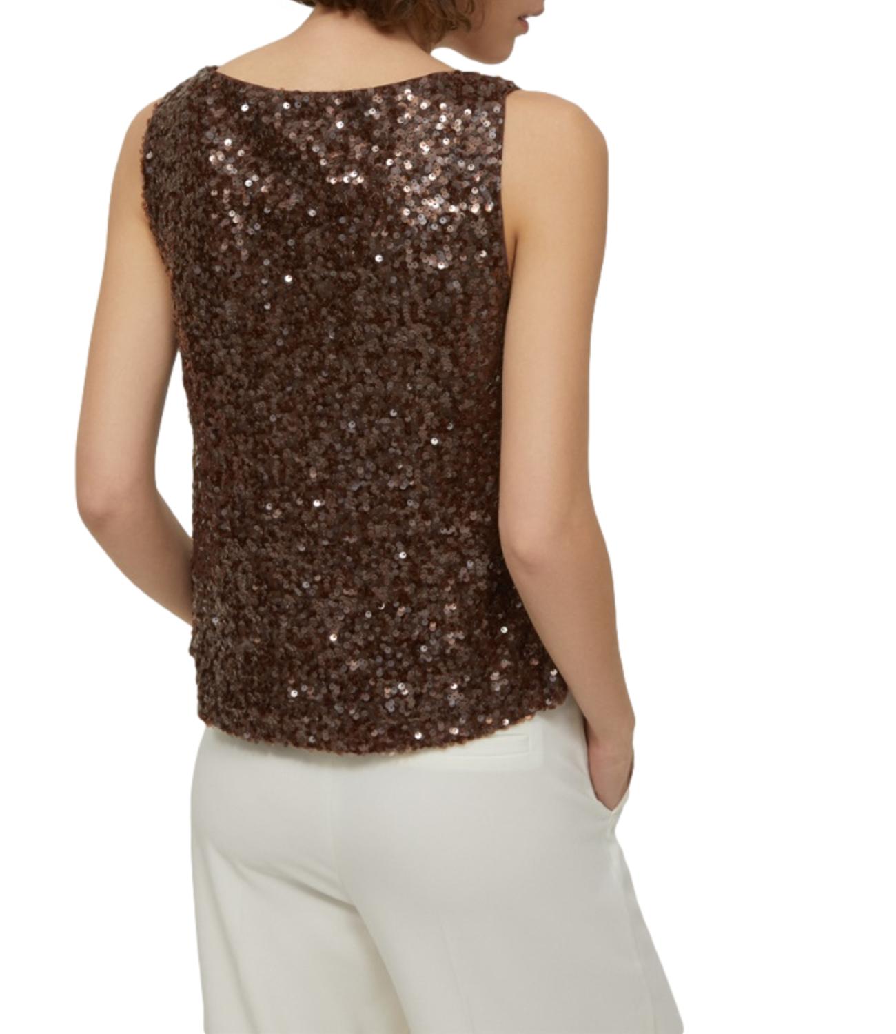 Pennyblack Canotta Semisse Marrone Donna