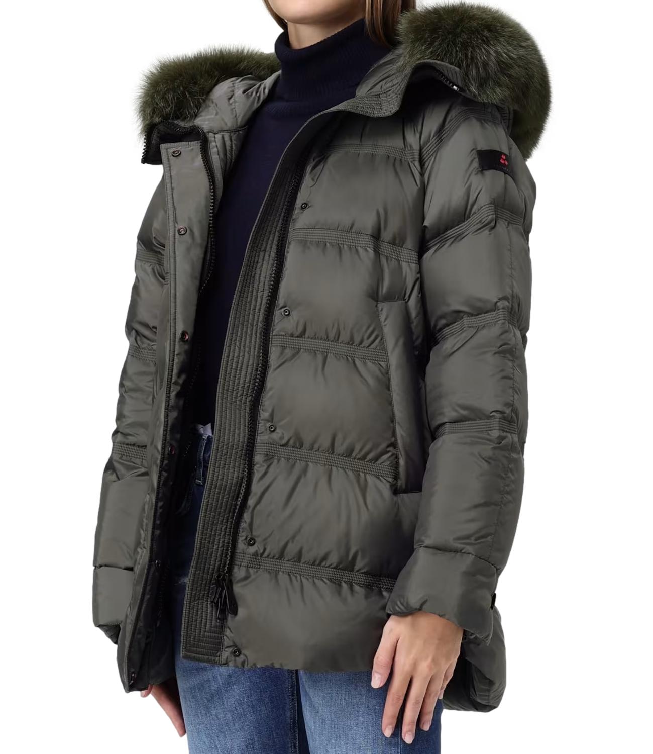 Peuterey Giubbino TAKAN MQN 04 FUR Verde Edera Donna