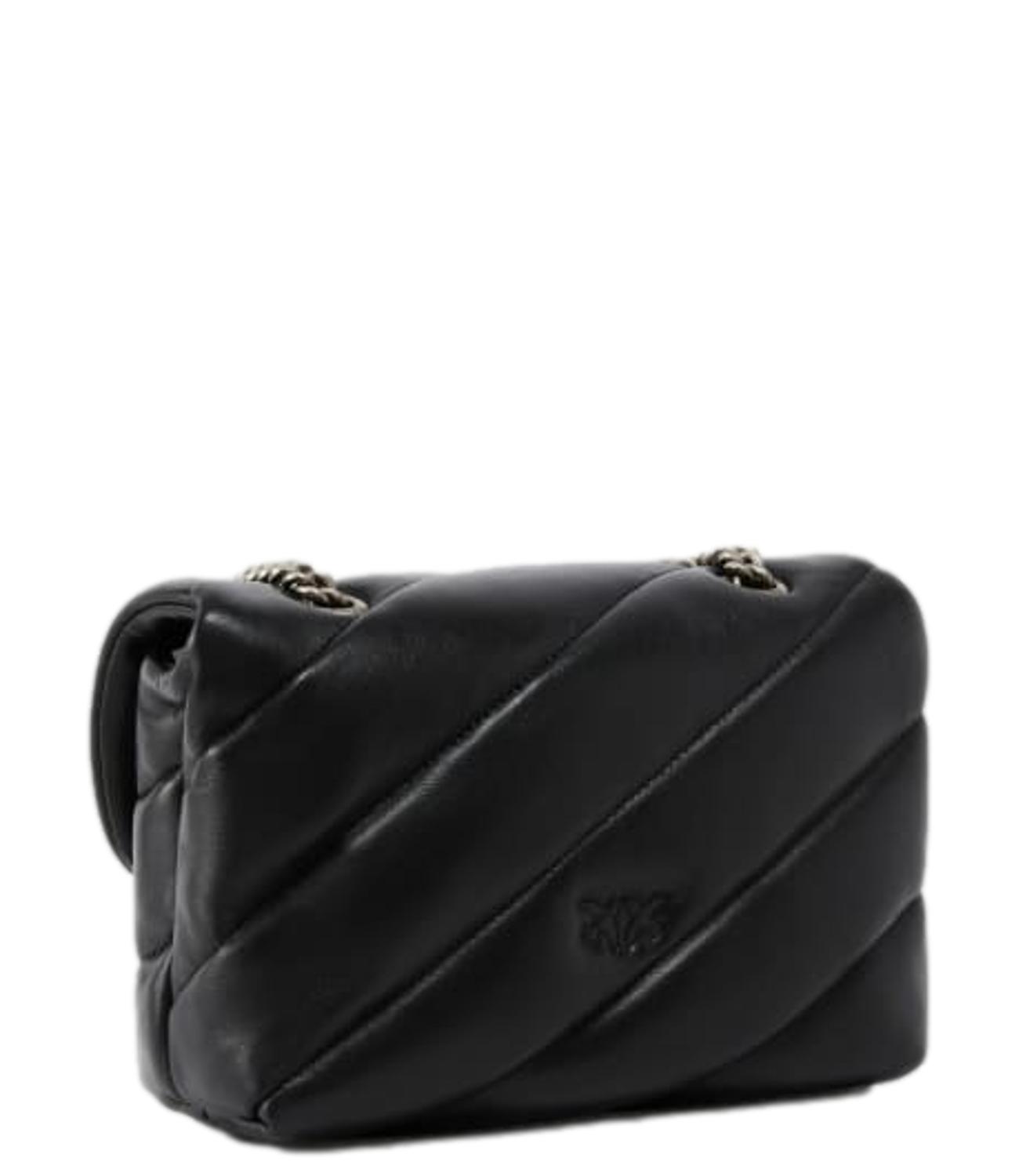 Pinko Borsa Love Puff Mini CL Nera Donna old silver