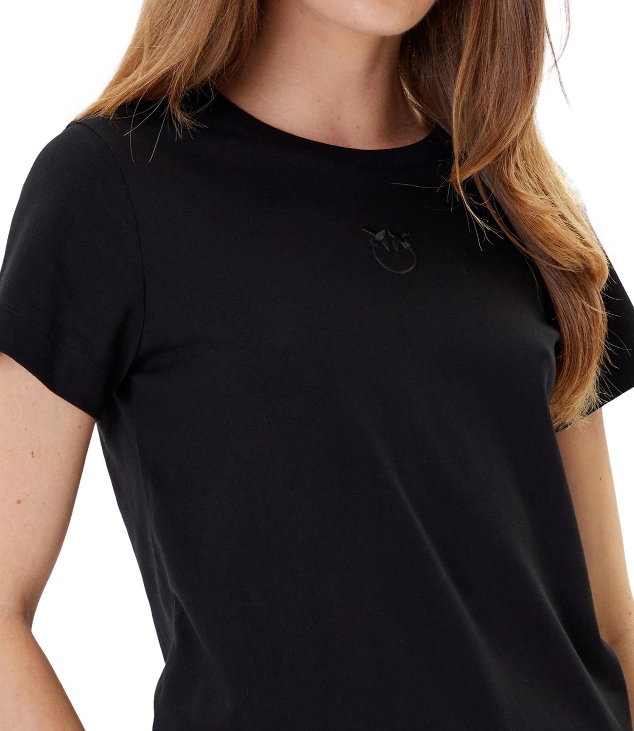 Pinko Bussolotto T-shirt jersey Nero Limousine Donna