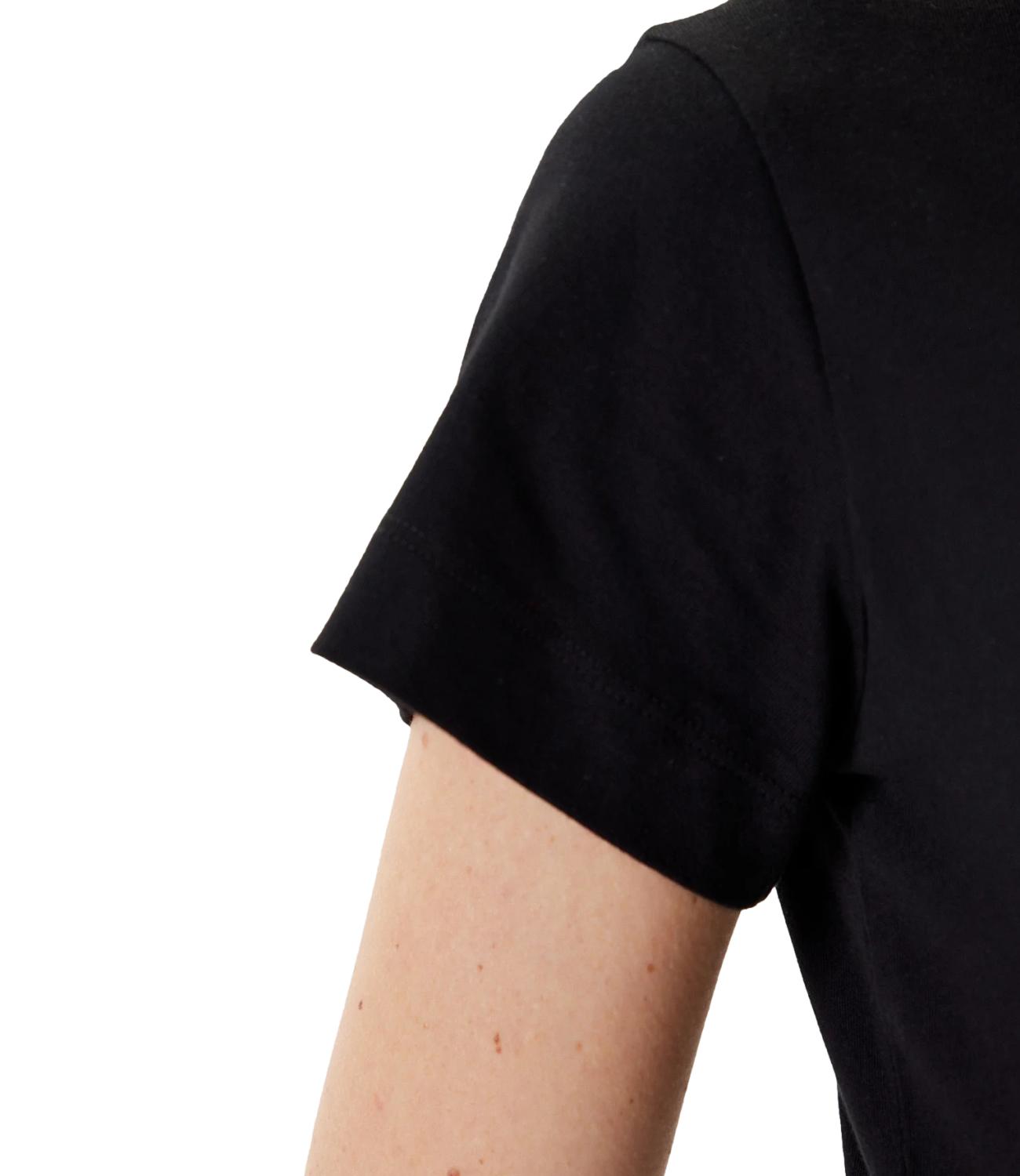 Pinko Basic T-shirt Logo Nero Limousine Donna