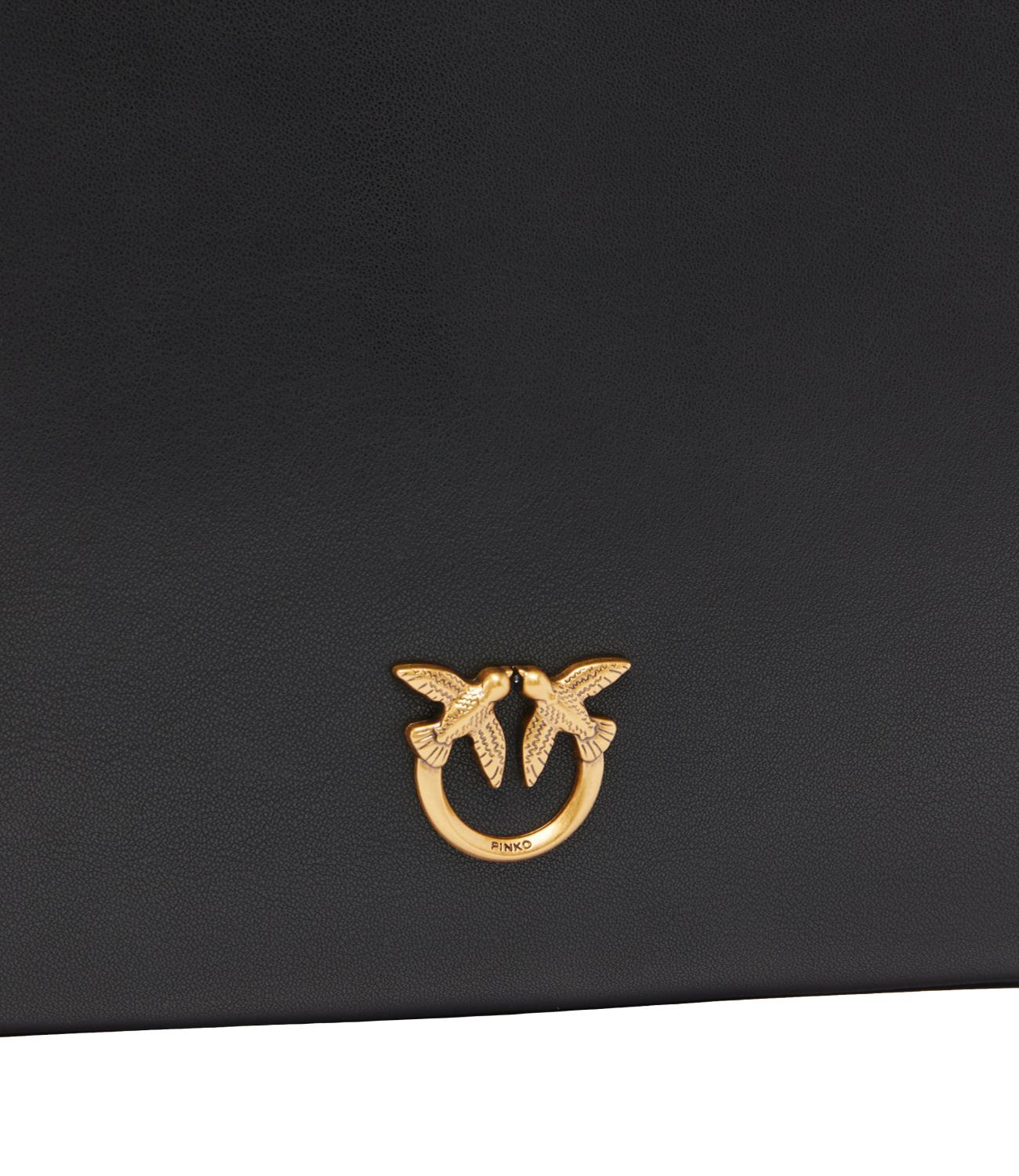 Pinko Borsa Flat Classic Nera/Oro Donna