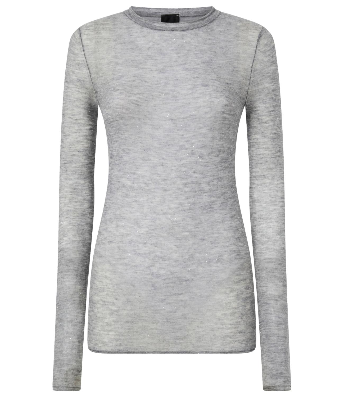 Pinko Maglia Pico Grigio Pioggerella Donna