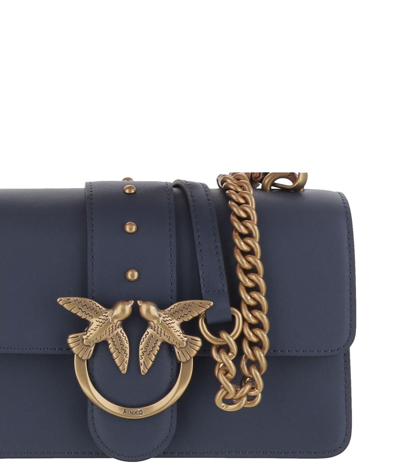 Borsetta Love Bag One in pelle blu