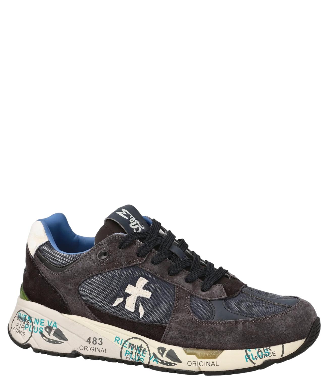 Scarpa uomo blu marrone MASE 7819