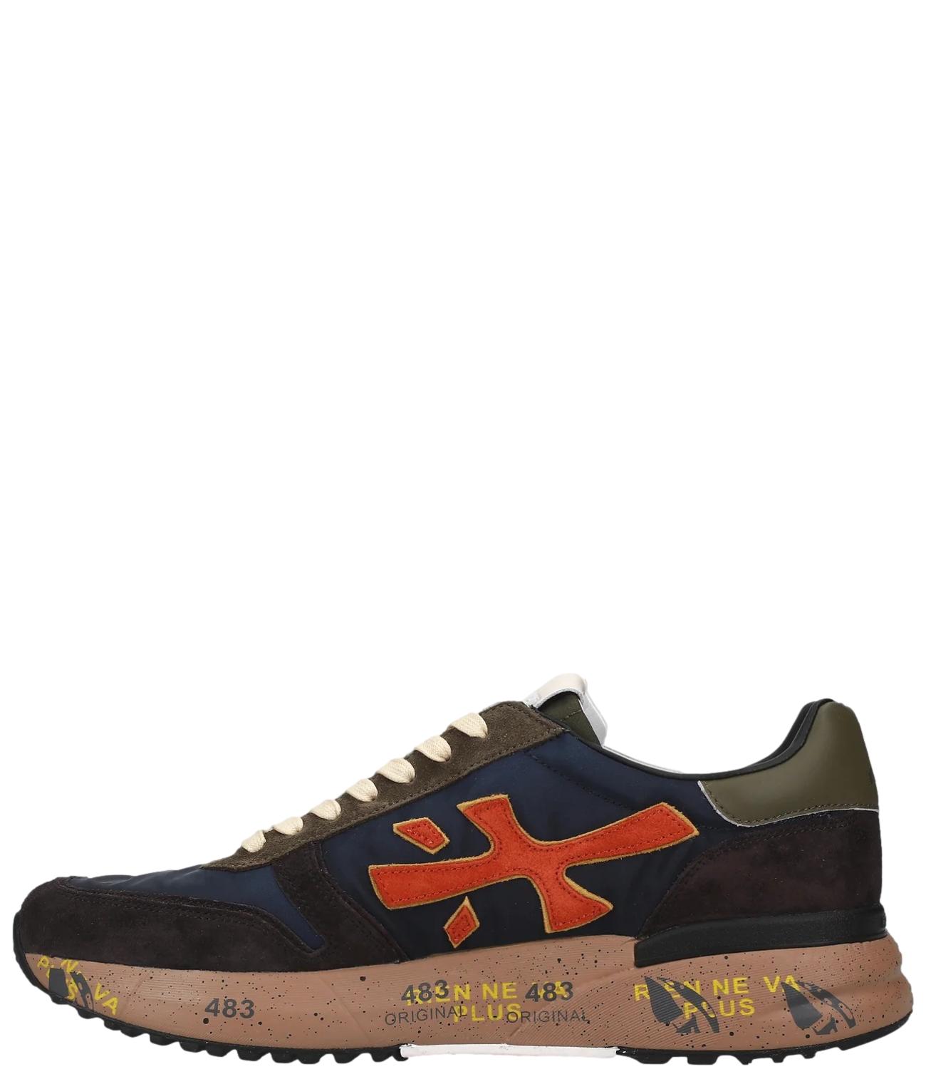 Scarpa Mick uomo 7721 blu e arancio