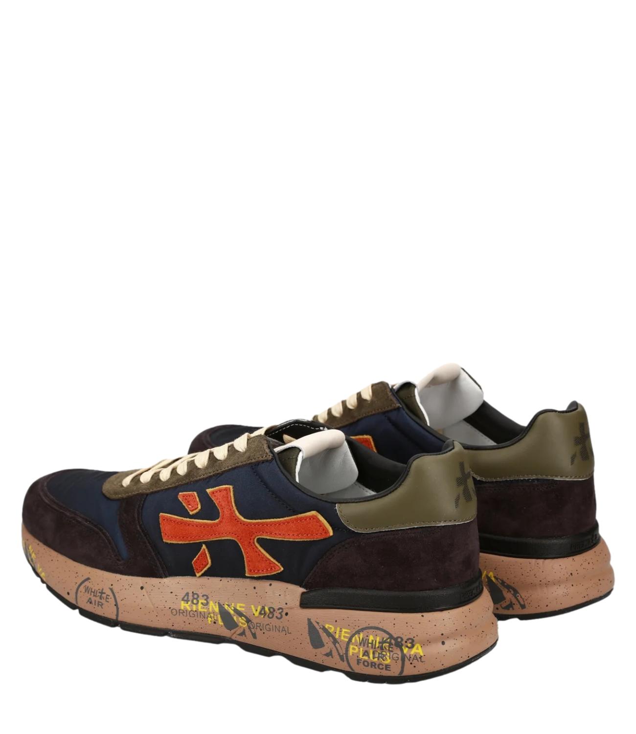 Scarpa Mick uomo 7721 blu e arancio