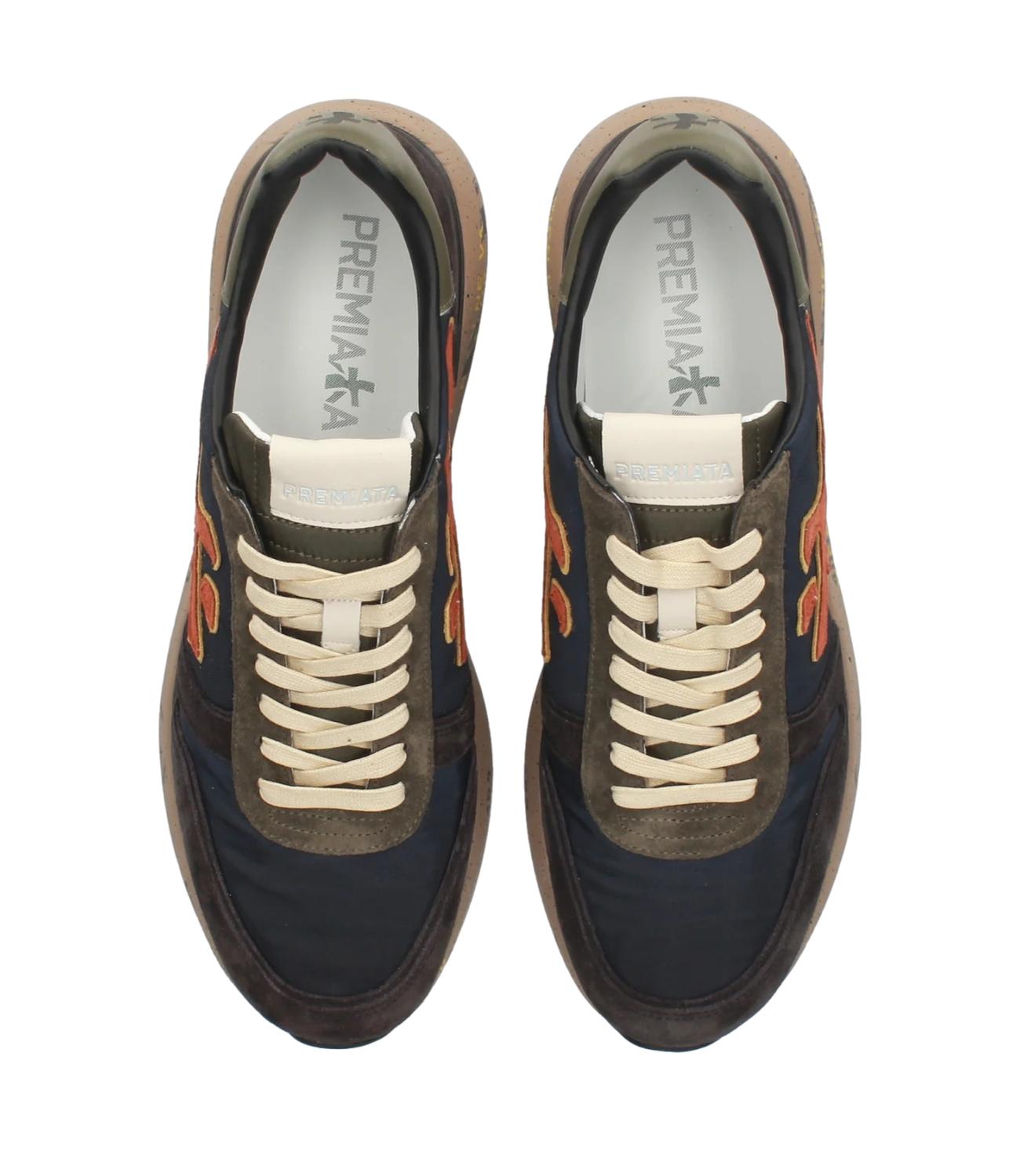 Scarpa Mick uomo 7721 blu e arancio