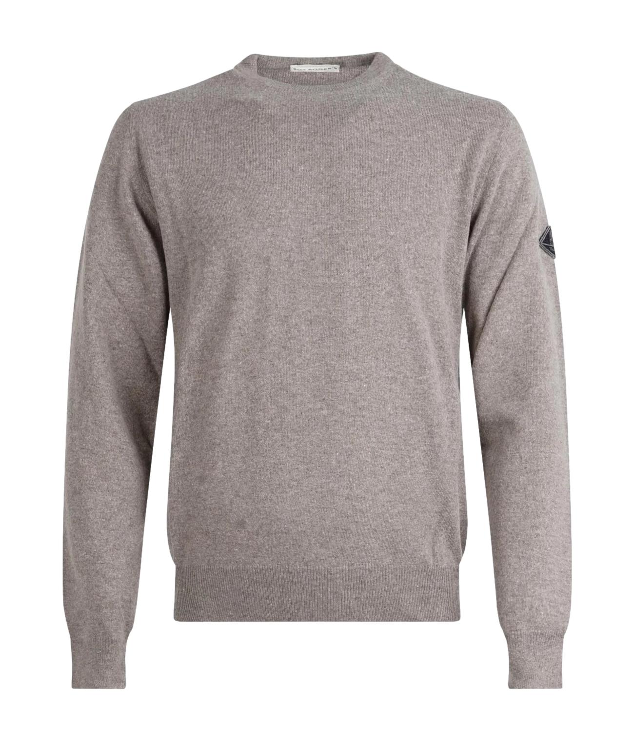 Crew Neck MAN Wool & WS Fin beige