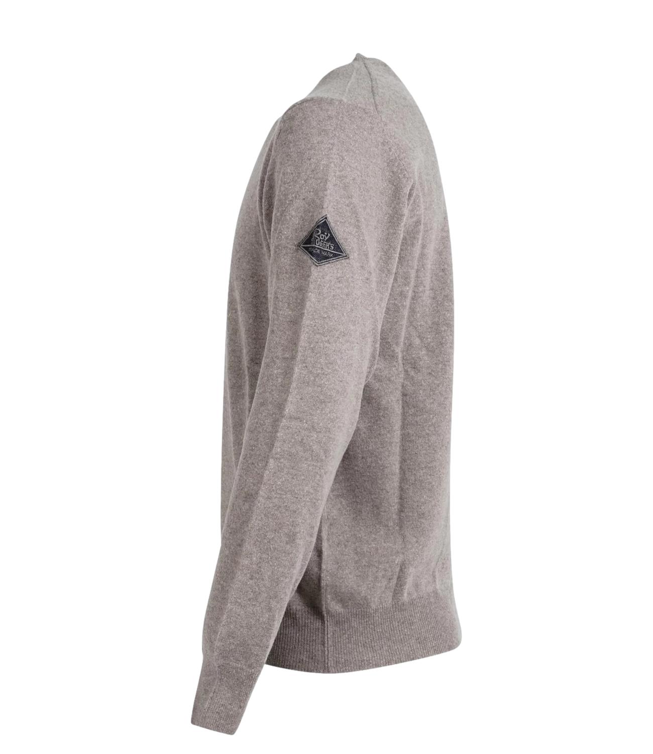 Crew Neck MAN Wool & WS Fin beige