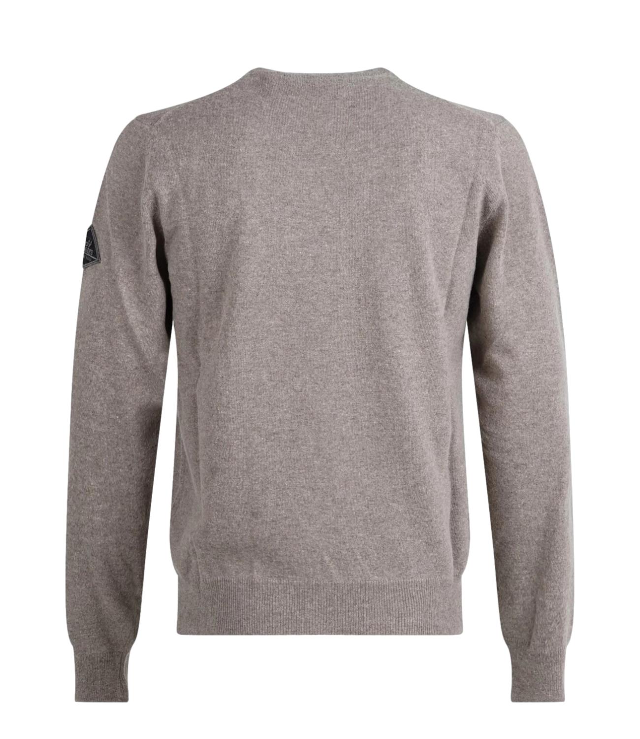 Crew Neck MAN Wool & WS Fin beige