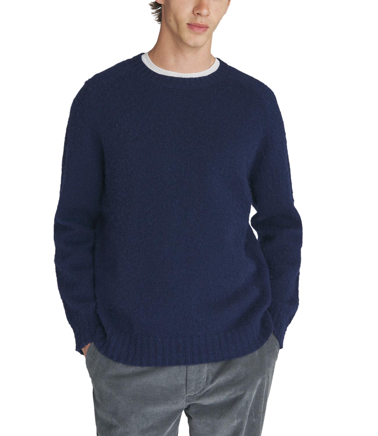 shetland wool blue navy