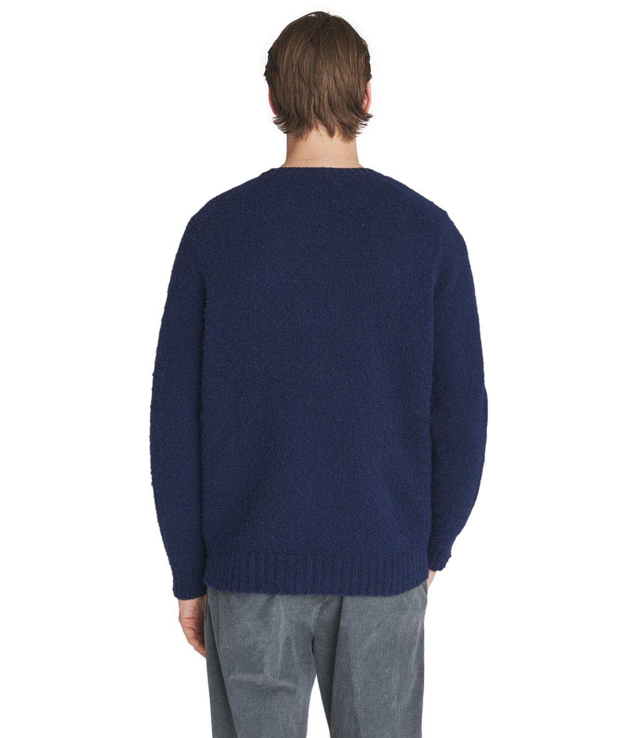 shetland wool blue navy