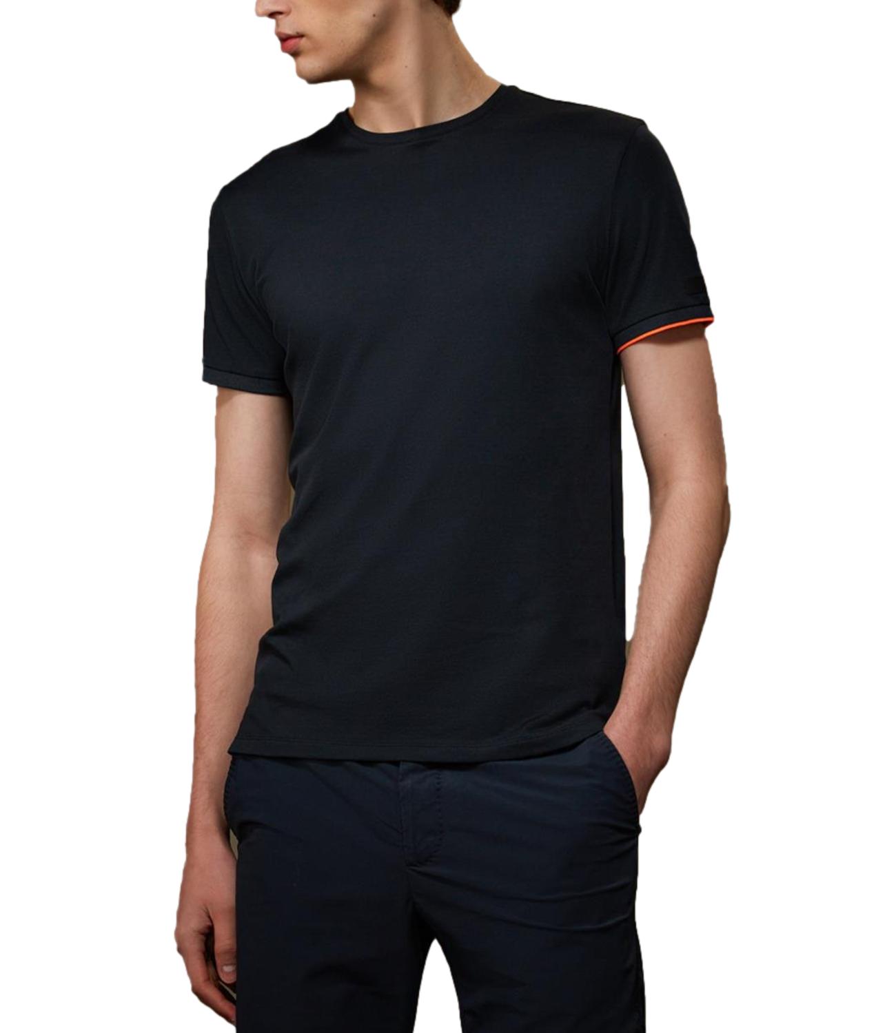 T-shirt Blue black
