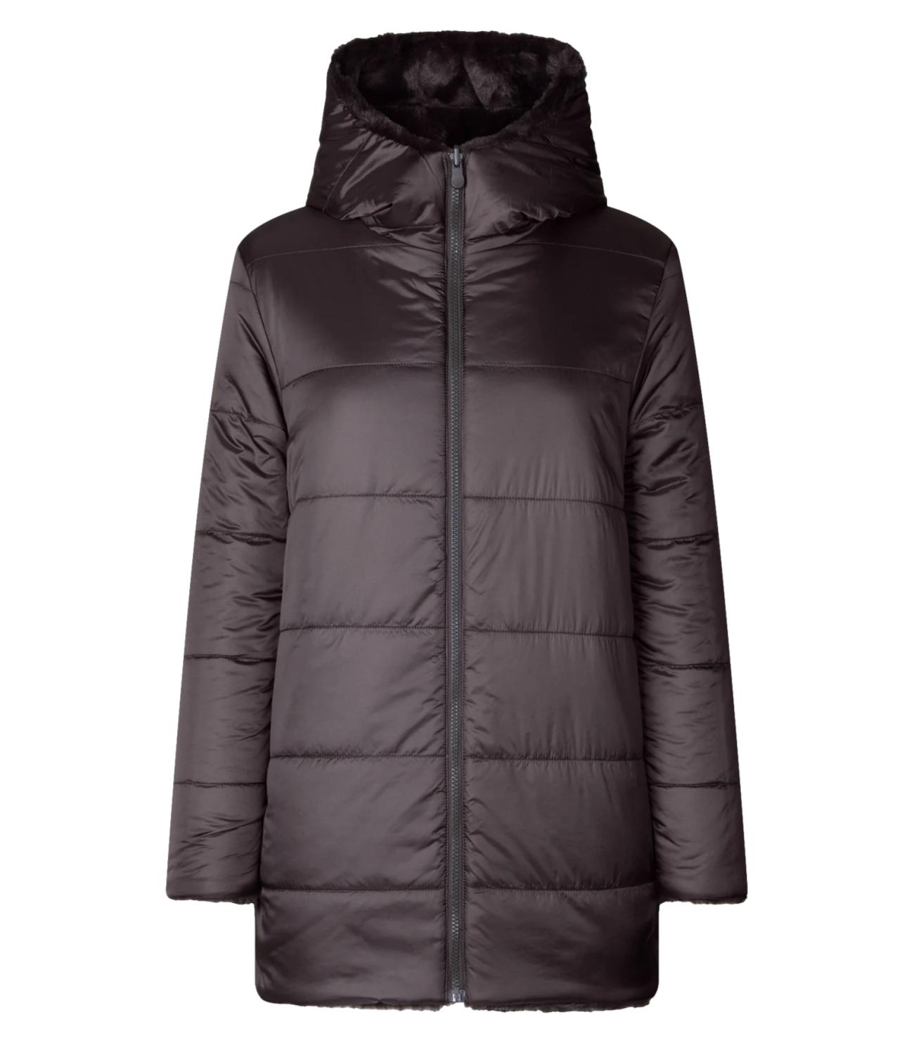 SAVE THE DUCK cappotto BRIDGET brown black donna