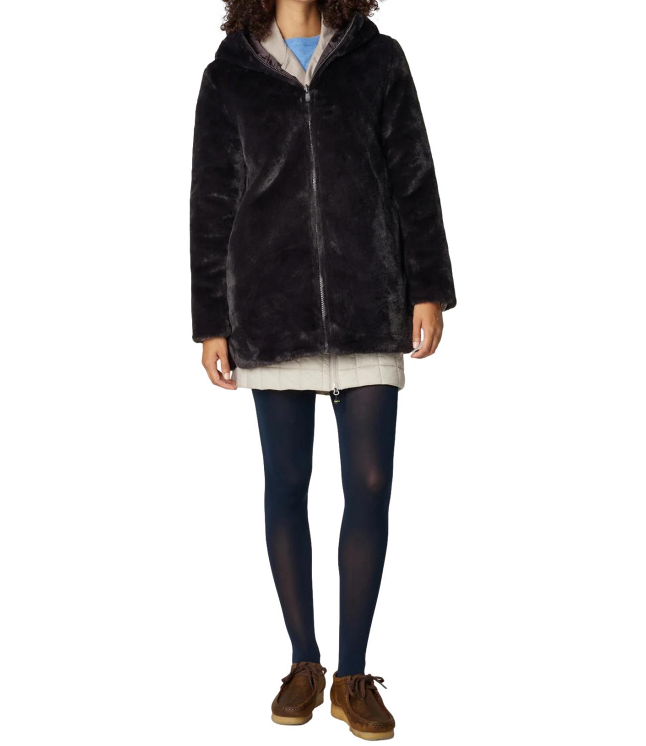 SAVE THE DUCK cappotto BRIDGET brown black donna