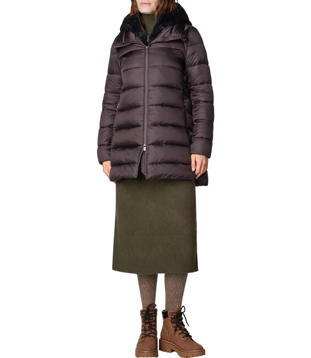 Save The Duck Cappotto MATILDA Brown Black Donna