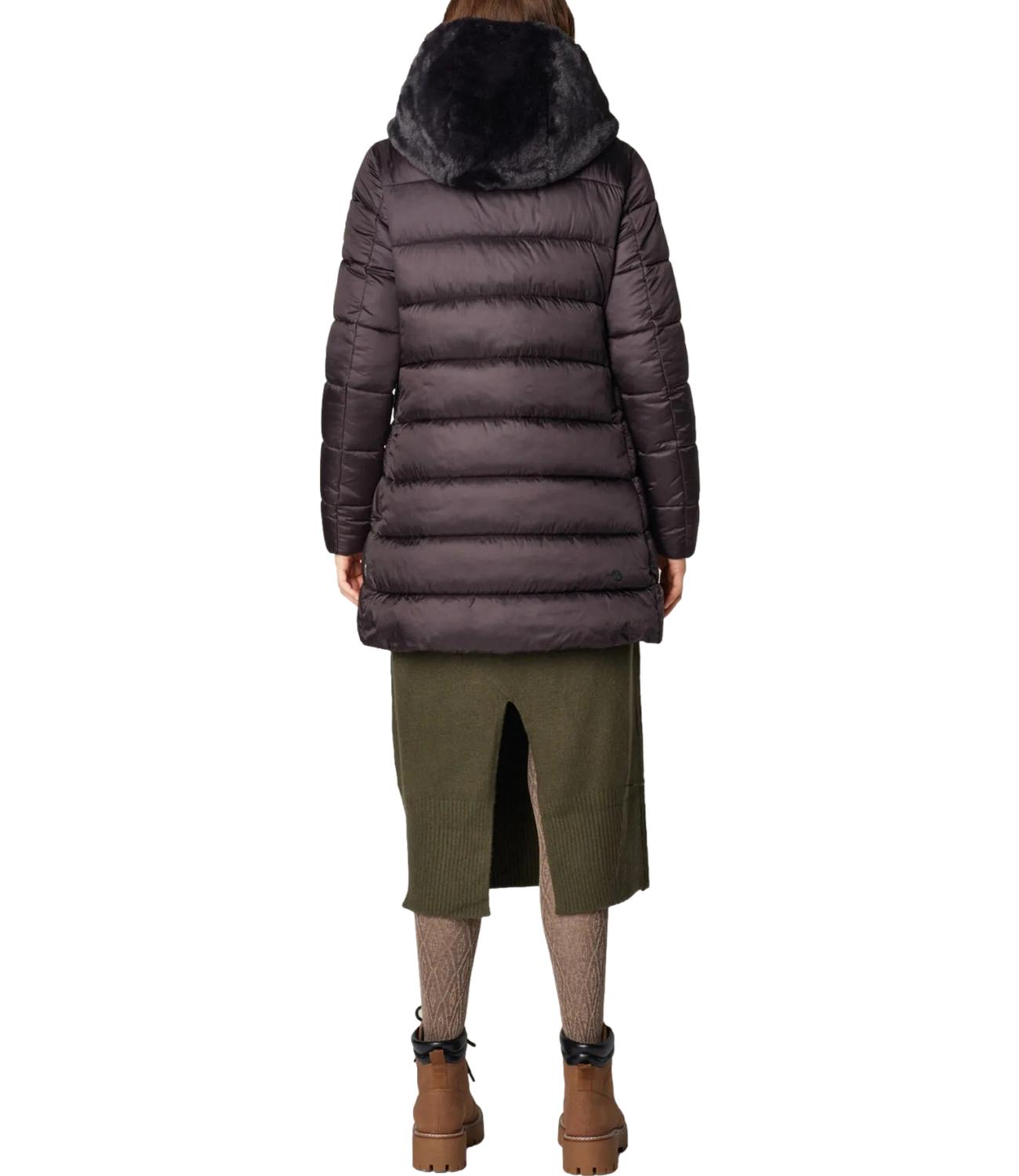 Save The Duck Cappotto MATILDA Brown Black Donna