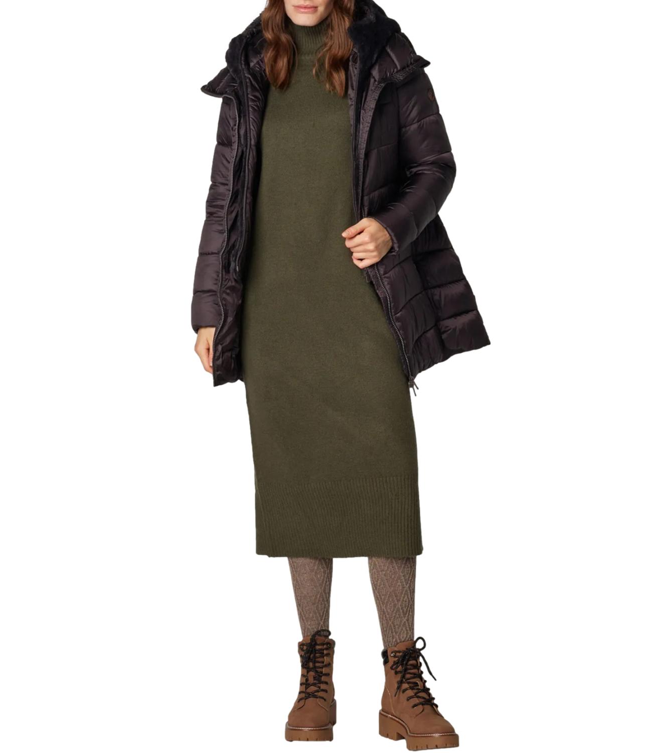 Save The Duck Cappotto MATILDA Brown Black Donna