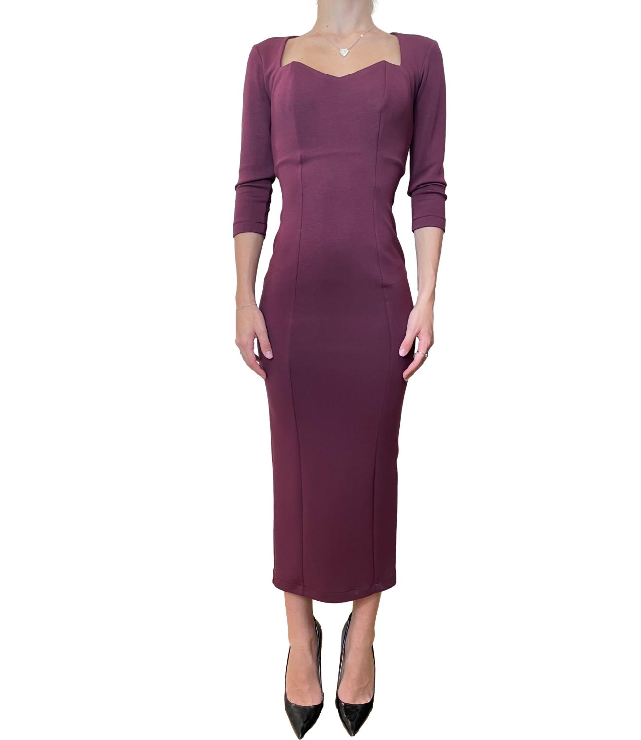 Silence Limited Abito RHEA Bordeaux Donna