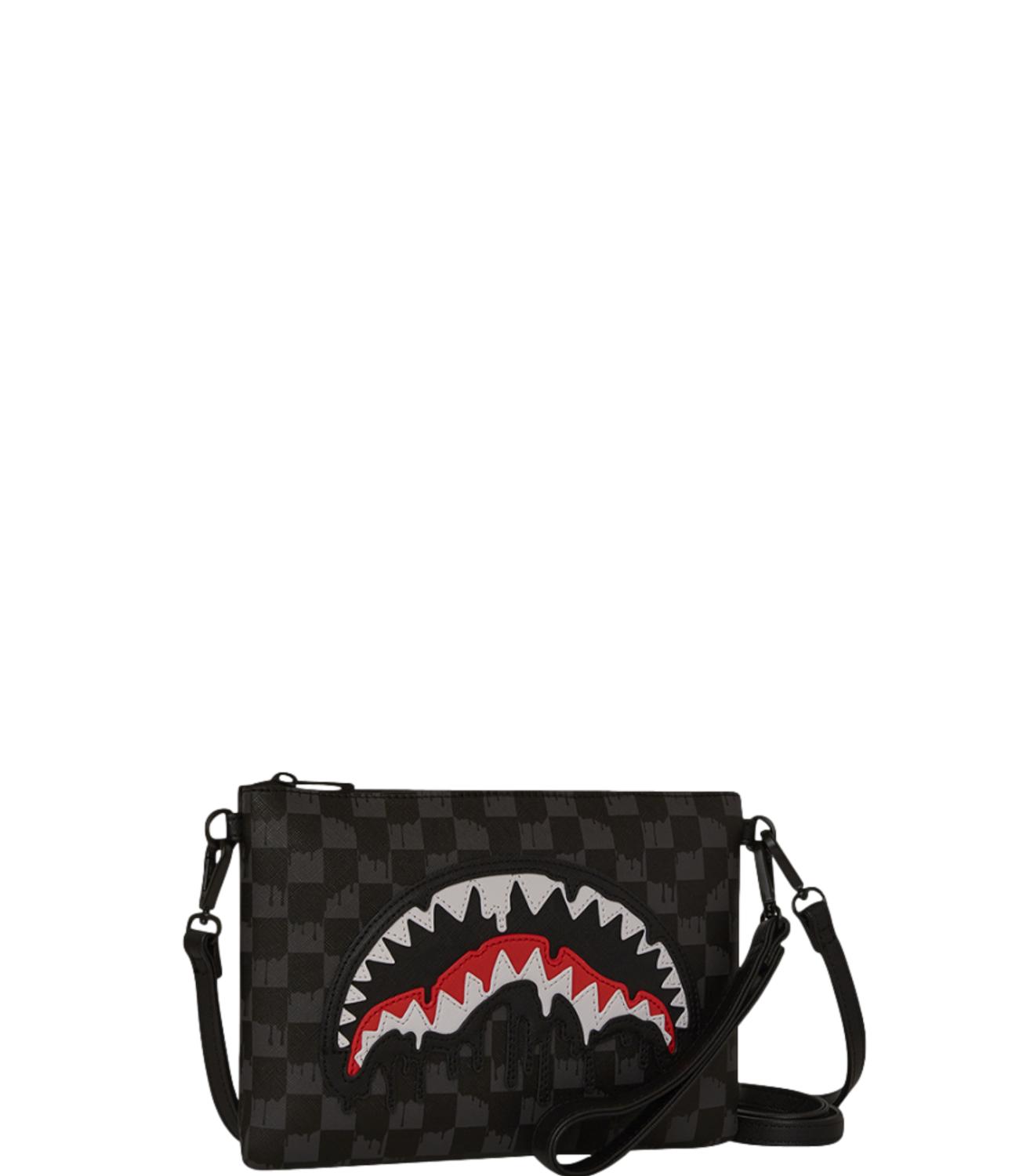 Dripping Shark In Paris Crossover Clutch