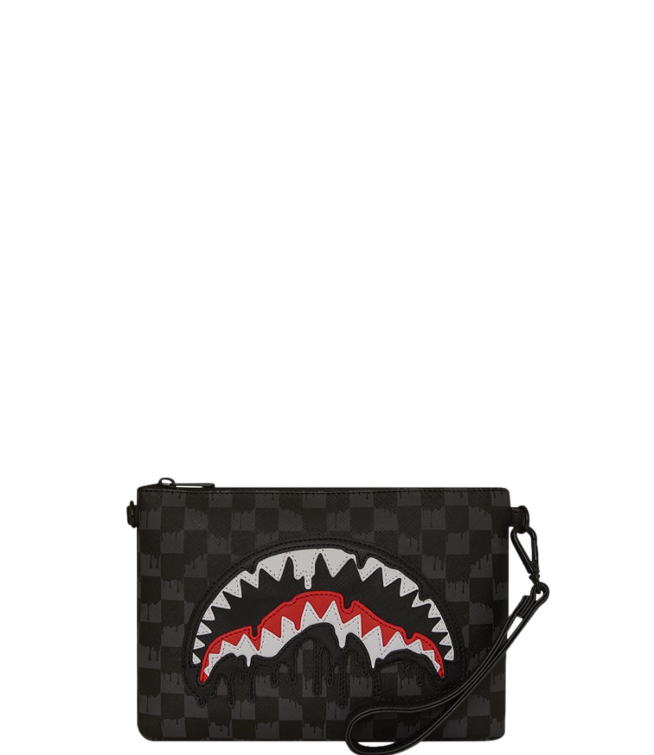 Dripping Shark In Paris Crossover Clutch
