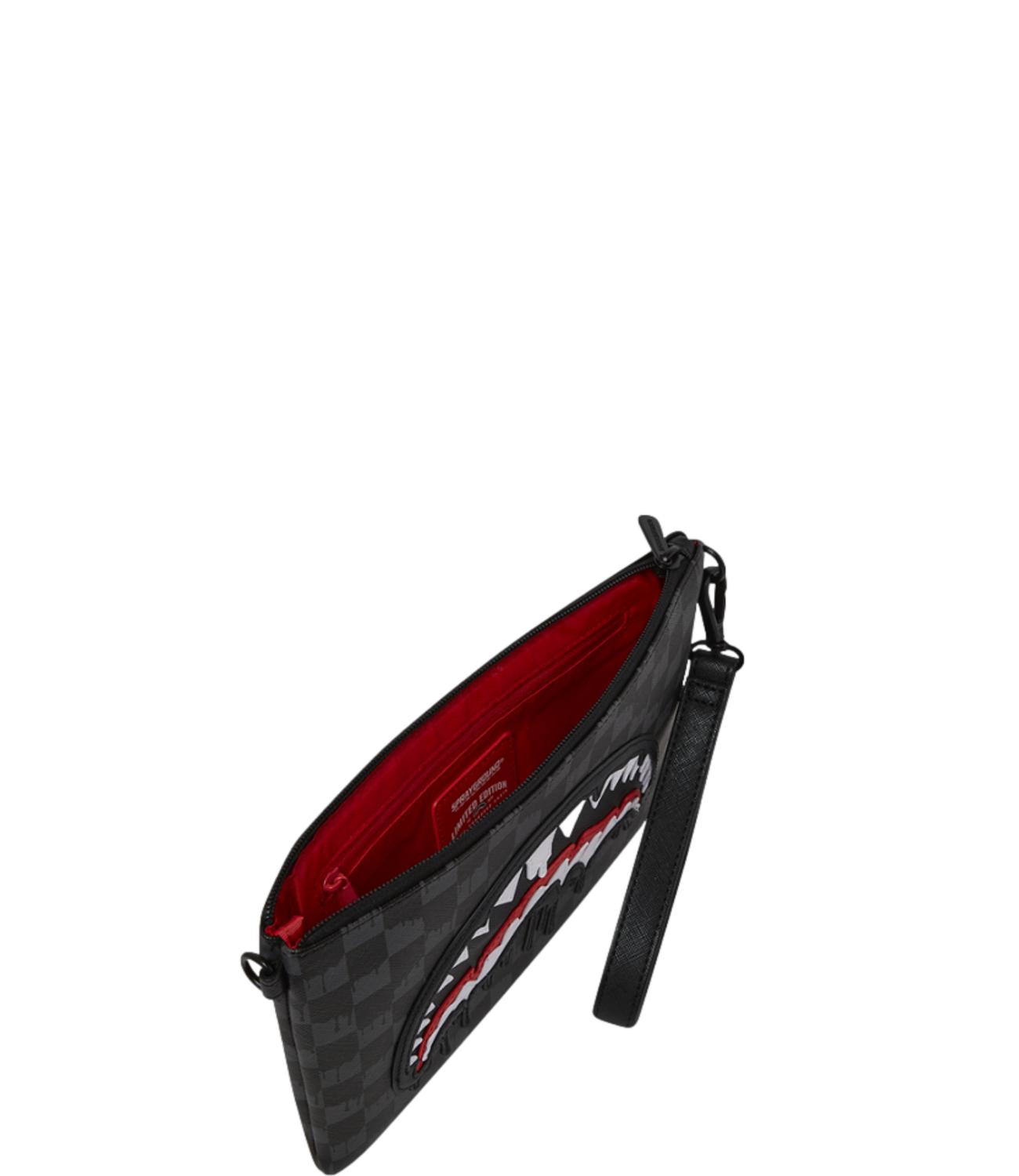 Dripping Shark In Paris Crossover Clutch