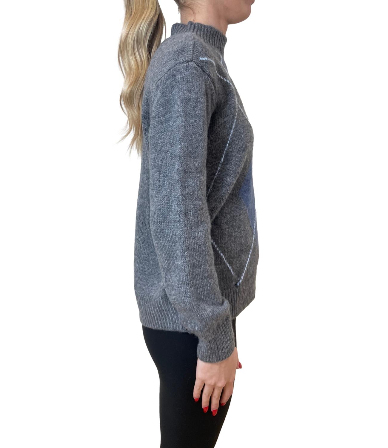Studio It Maglia Rombi Grigio Donna
