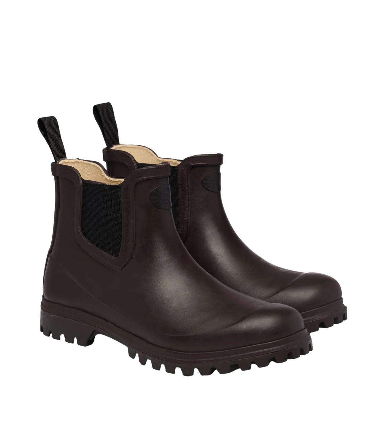 Rubber Boots mid 798 dark brown