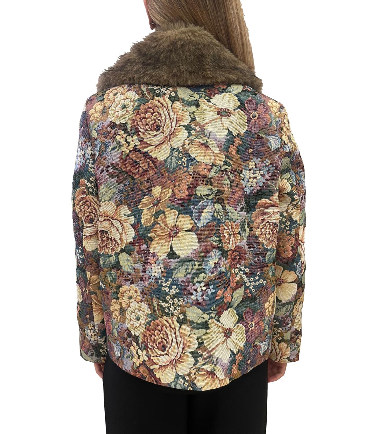 Susy Mix Giubbino Jacquard Verde Donna