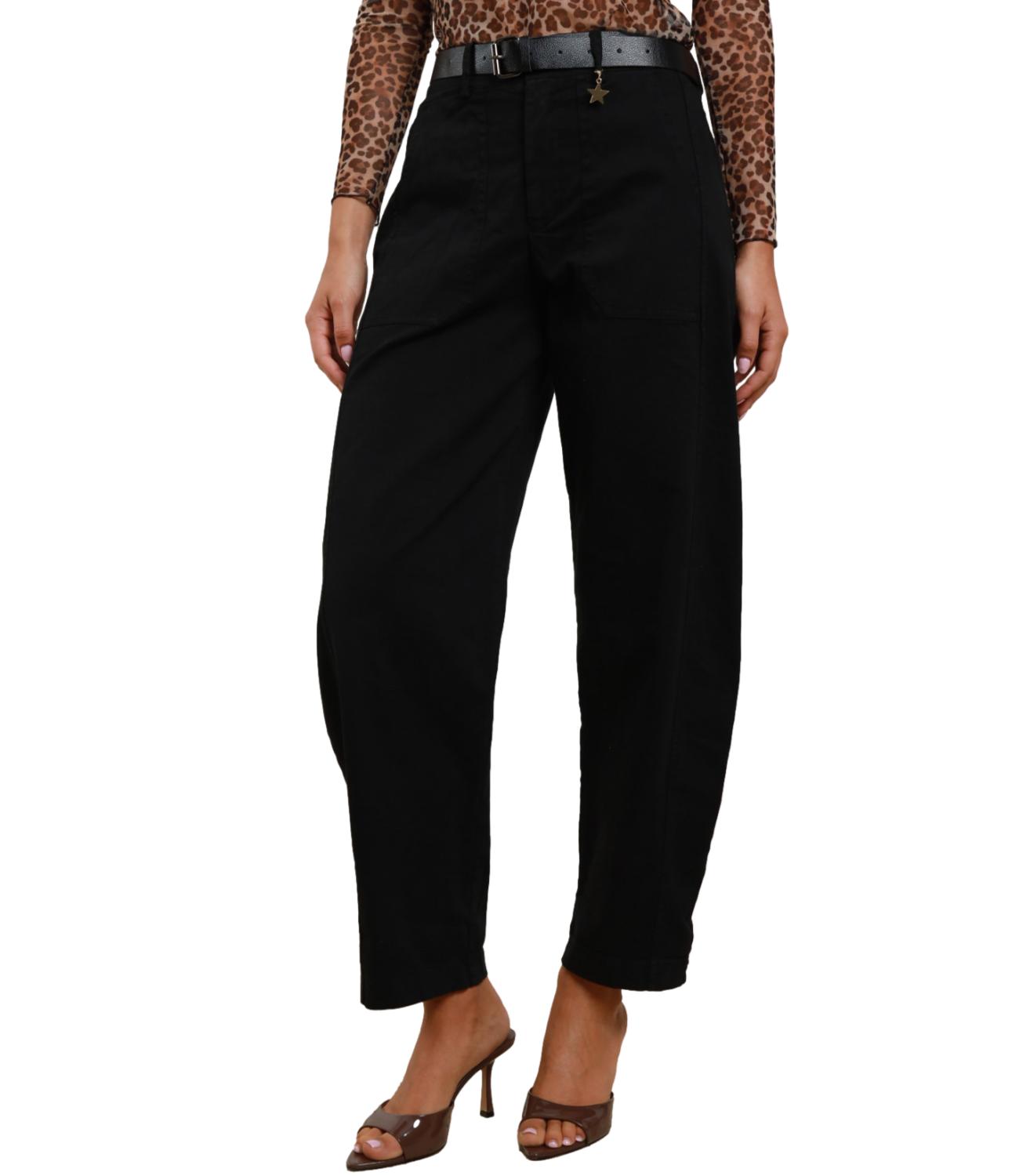 Susy Mix Pantaloni Ovetto Nero Donna