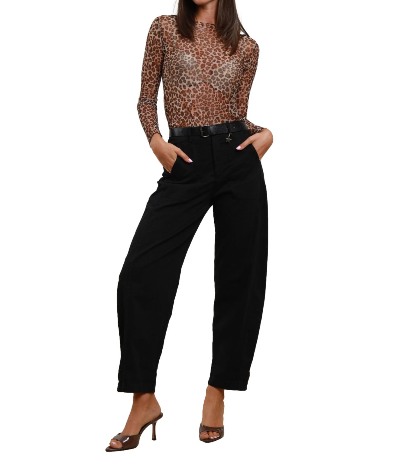 Susy Mix Pantaloni Ovetto Nero Donna