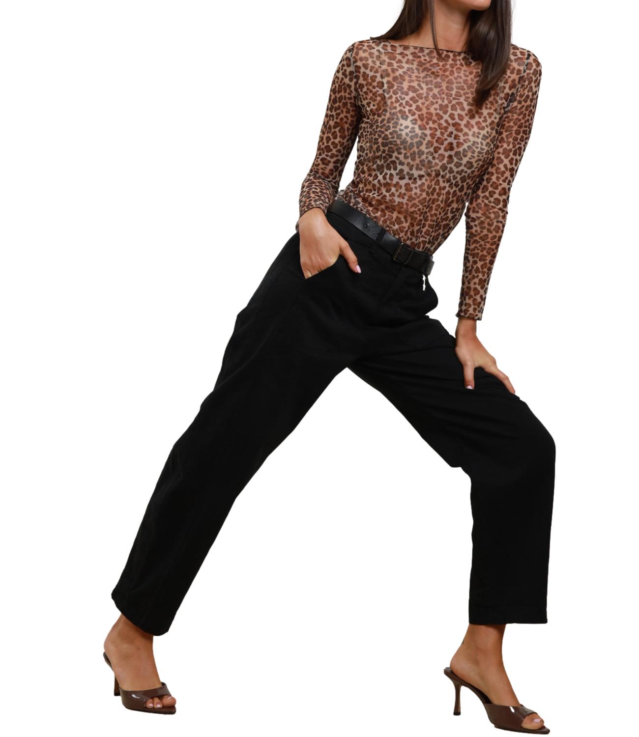 Susy Mix Pantaloni Ovetto Nero Donna