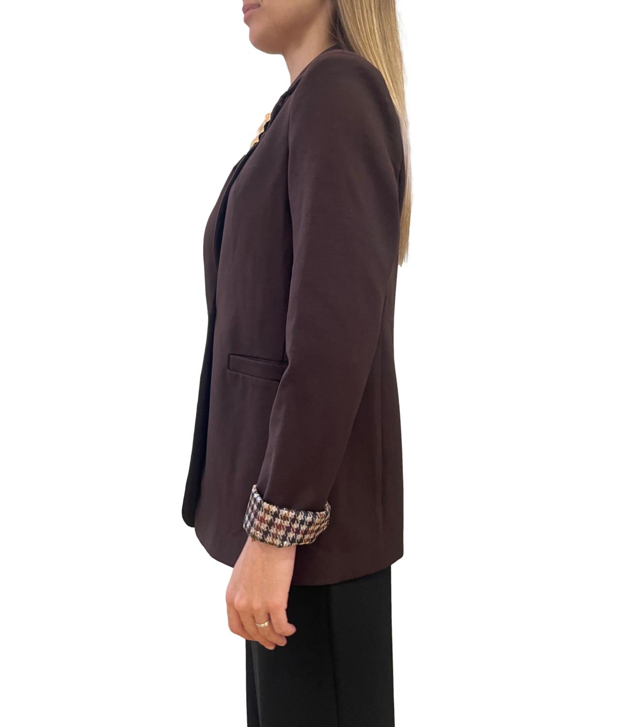 Susy Mix Giacca C/Spilla Moro Donna