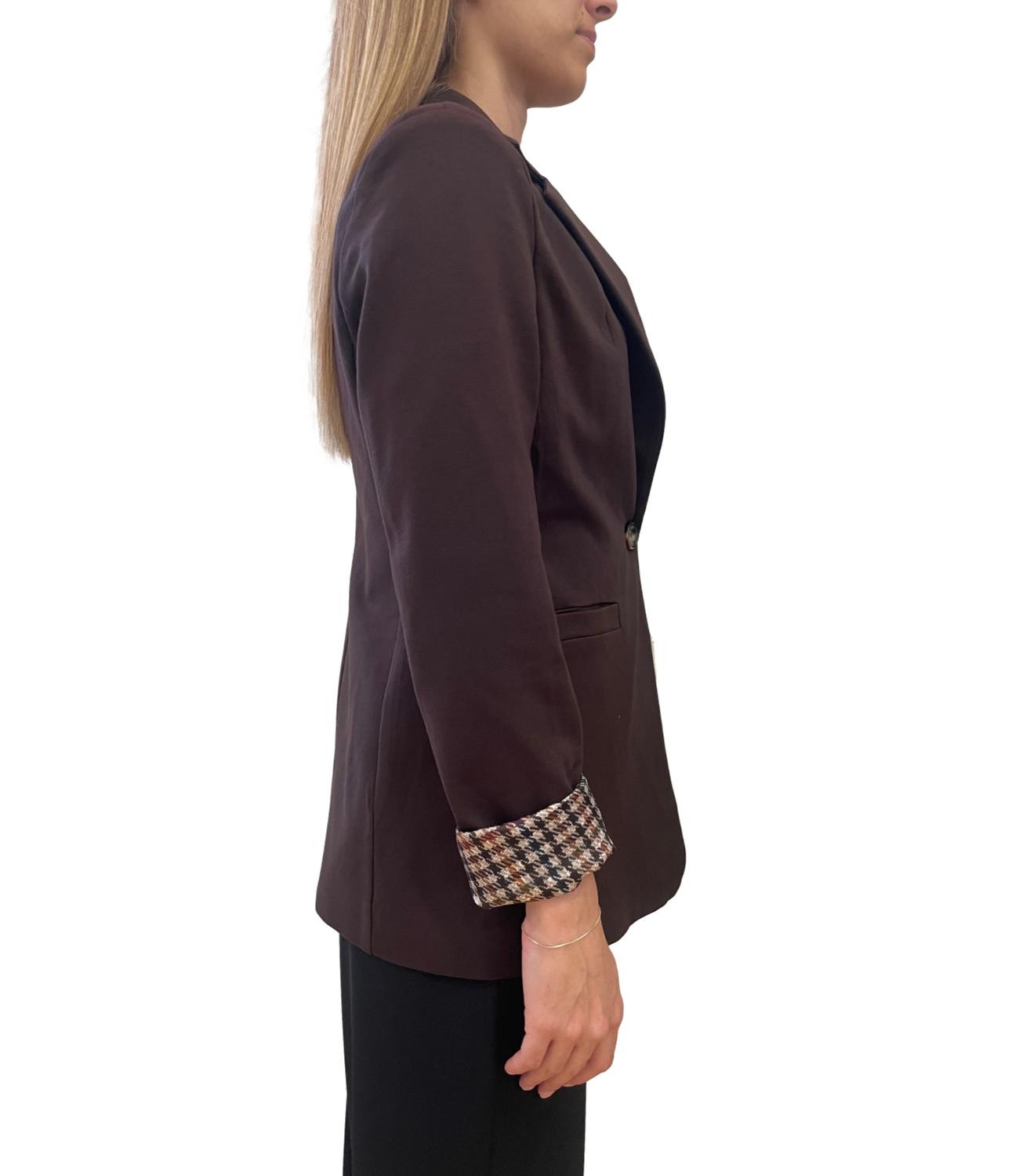 Susy Mix Giacca C/Spilla Moro Donna