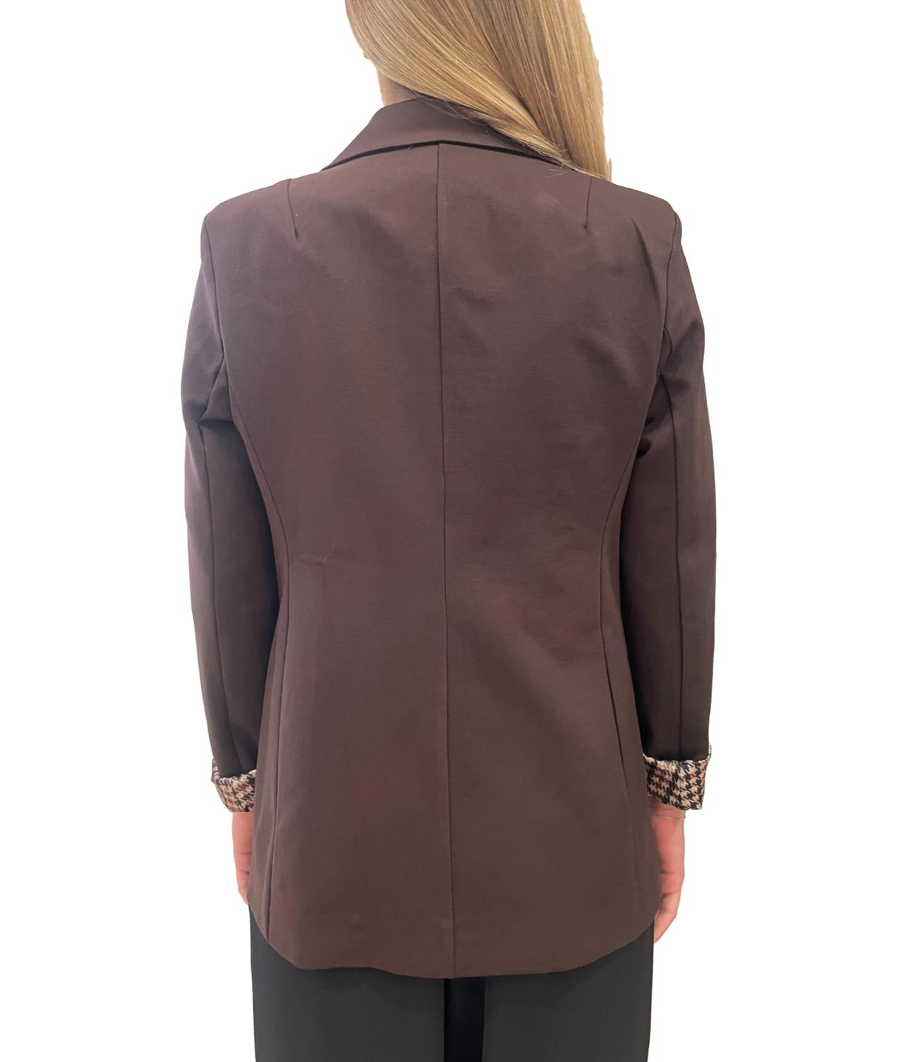 Susy Mix Giacca C/Spilla Moro Donna