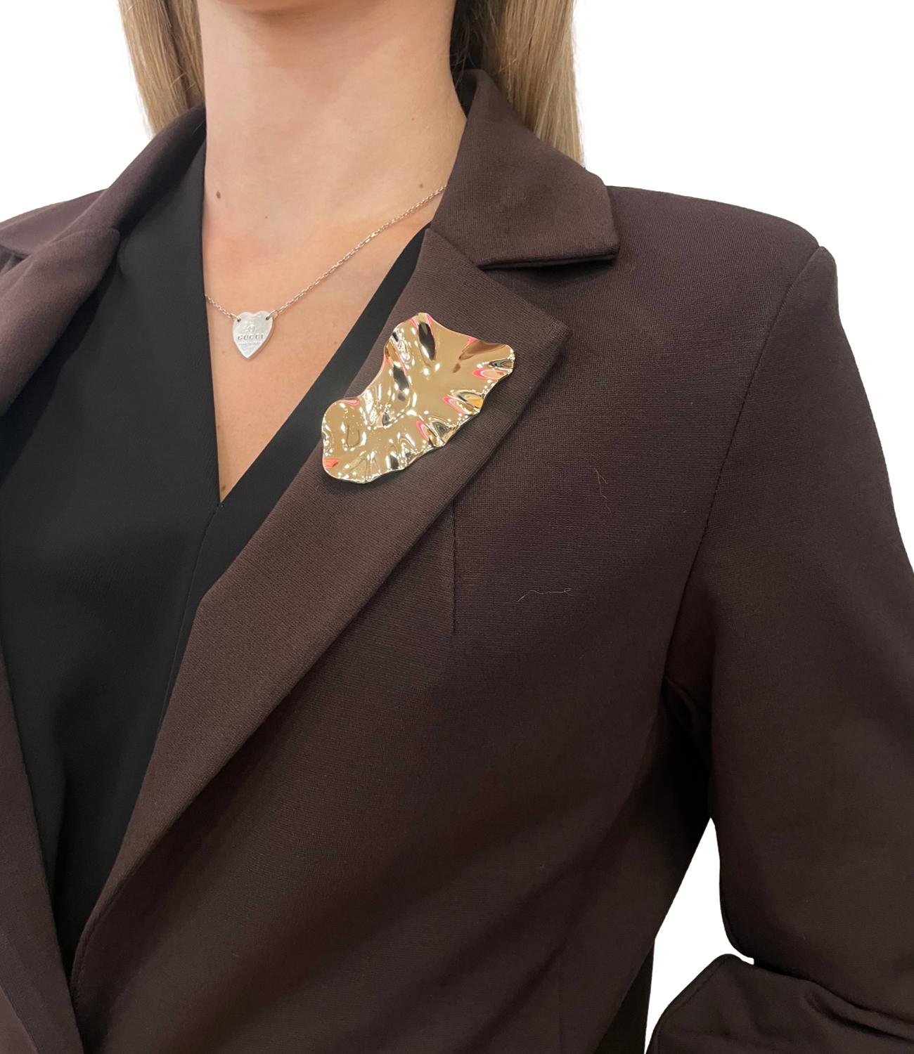 Susy Mix Giacca C/Spilla Moro Donna