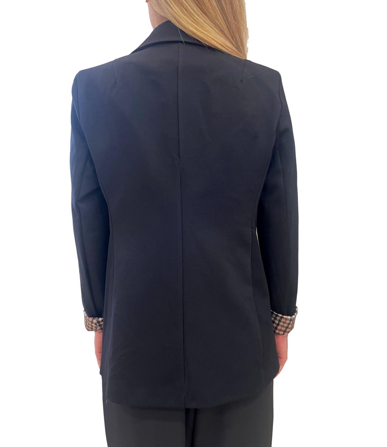 Susy Mix Giacca C/Spilla Nero Donna