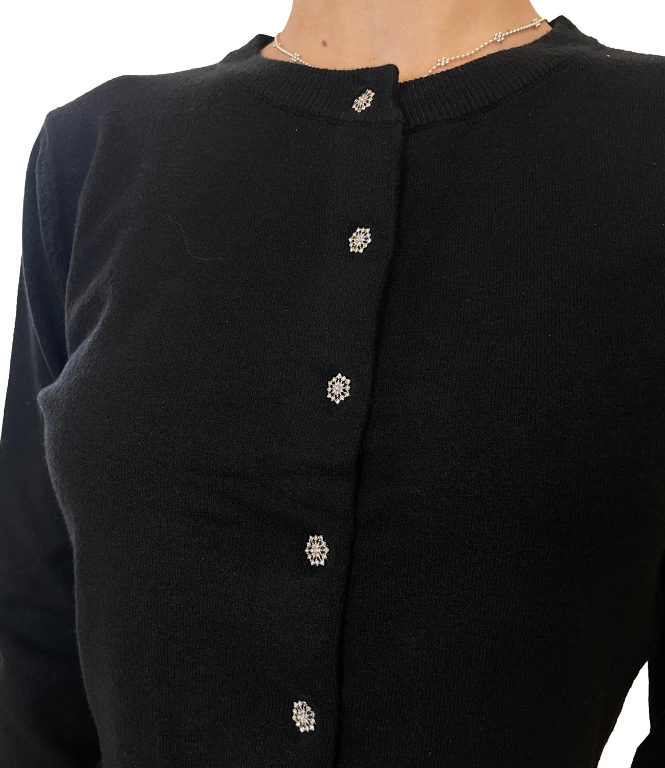 Susy Mix Cardigan Nero Donna
